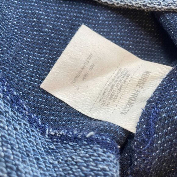 Norse Projects Mens Blue Cotton Crewneck Sweatshirt Cold Weather Wear - Picture 5 of 8